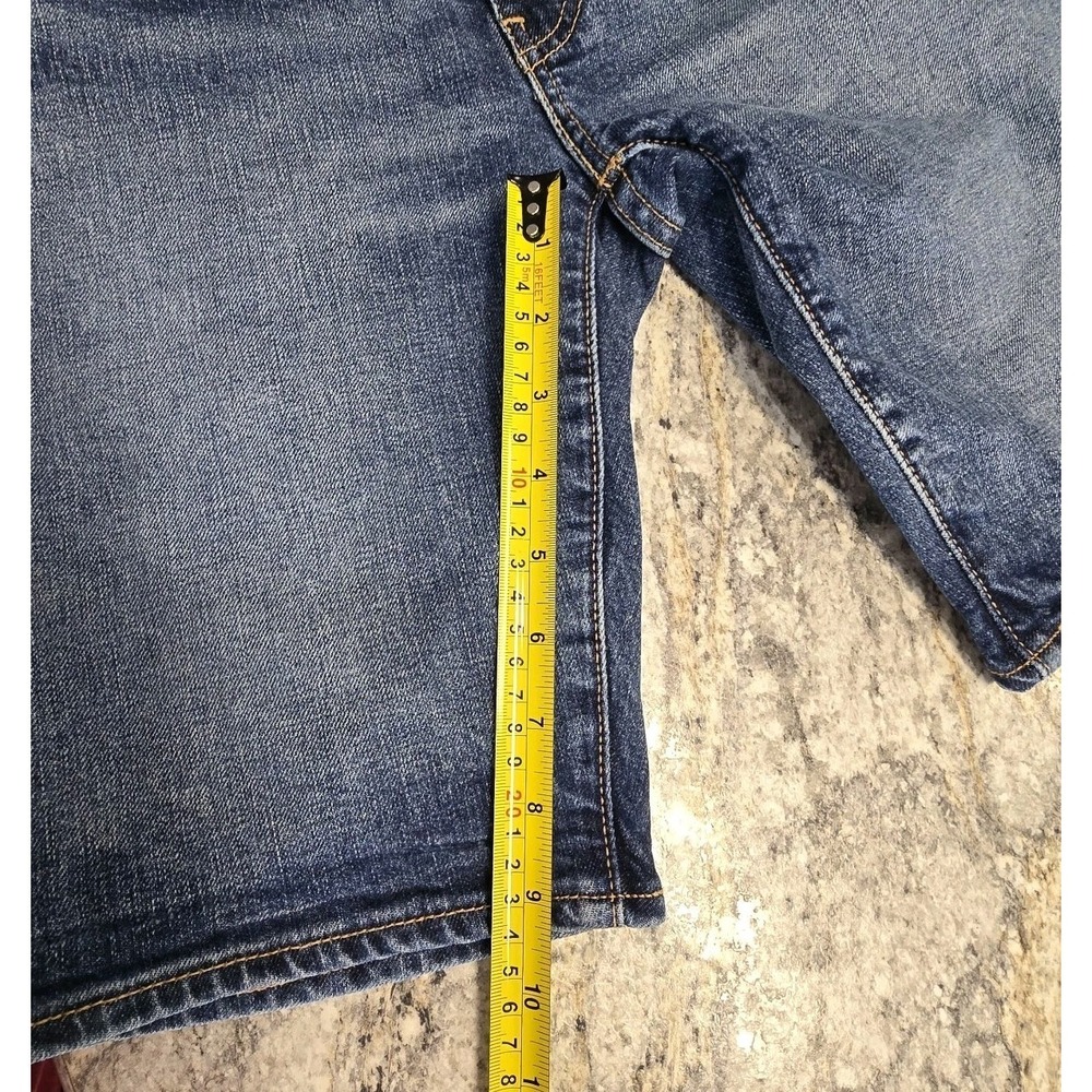 Levi's 502 Jean Shorts Size 28x9 Womens Dolphin Patch On Back Pocket. - Picture 9 of 10